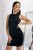 Welurowa mini z odkrytymi plecami Love-2 1746  | 1186-XS/S