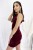 Welurowa mini z odkrytymi plecami Love-3 1747  | 1187-XS/S