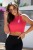 Krótki malinowy top Lucie-2 2316  | 1289-S