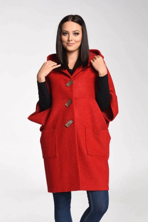 Maleni poncho Claudia czerwona 1.jpg
