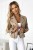 481-1 Zamszowa RAMONESKA z długim rękawkiem i zamkami - BEŻOWA-1 2386
