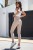 Beżowe elastyczne legginsy push-up Wish-4 2410  | 1304-34