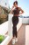 Czekoladowe elastyczne legginsy push-up Wish-3 2411  | 1305-34