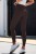 Czekoladowe klasyczne legginsy push-up Naomar-1 2415  | 1309-34