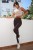 Czekoladowe klasyczne legginsy push-up Naomar-4 2415  | 1309-34