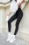 Czarne lekko ocieplane legginsy iwi-6 2608  | 1339-34