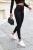 Czarne klasyczne legginsy Kelsi-4 2609  | 1338-34