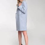 Maleni plaszcz damski wełniany Reni błękit 3.jpg