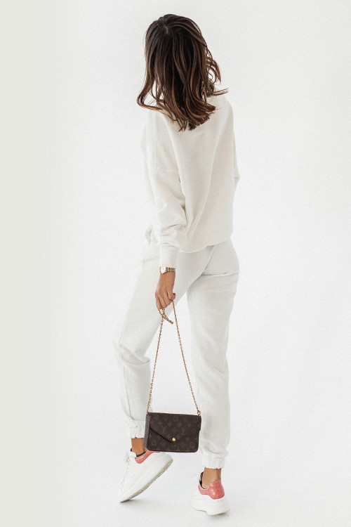 Śmietankowa bluza oversize Morelli-3 3241  | 1242-XS/S