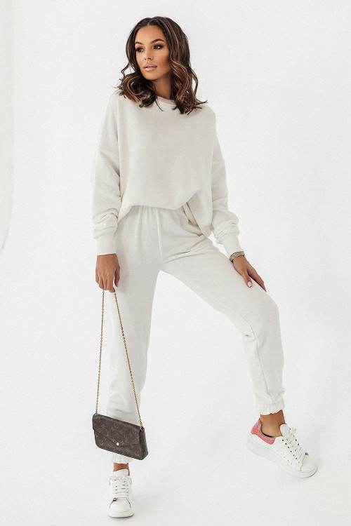 Śmietankowa bluza oversize Morelli-4 3241  | 1242-XS/S