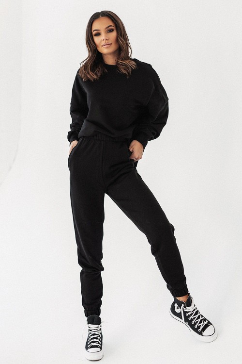 Czarna bluza oversize Morelli-2 3243  | 1250-XS/S
