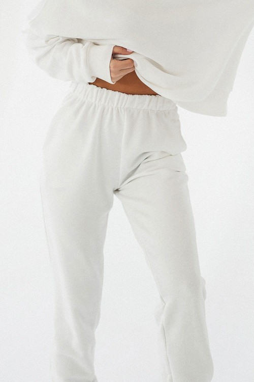 Śmietankowe joggery Morelli-4 3249  | 1243-XS/S