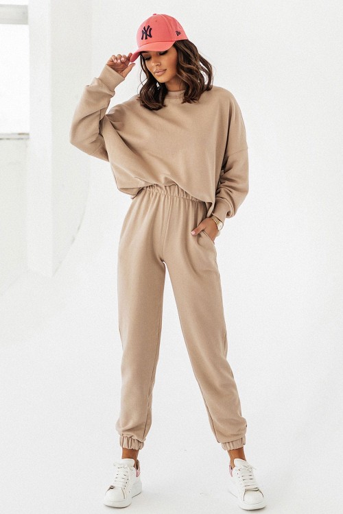 Beżowe joggery Morelli-2 3251  | 1249-XS/S