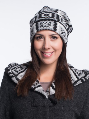 Maleni czapka Fantasy biało czarny wzór 2.jpg