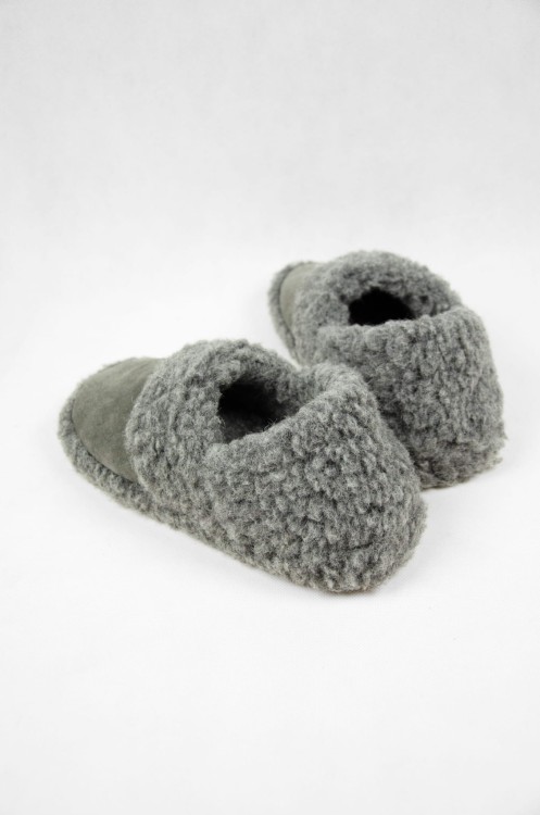 Maleni pantofle wełniane pełne z irchą szare 2.jpg