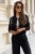 Czarna kurtka bomberka Ruby-3 3410  | 1319-XS/S