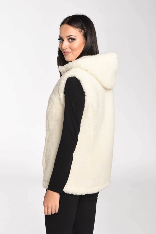 Maleni kamizelka merynos z kapturem krem 4.jpg