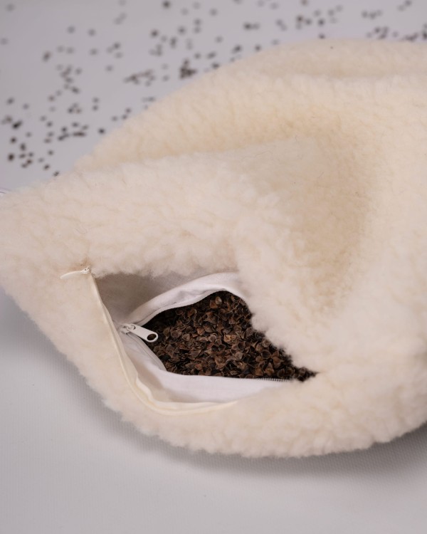 Wełniany wałek z łuską gryki 3