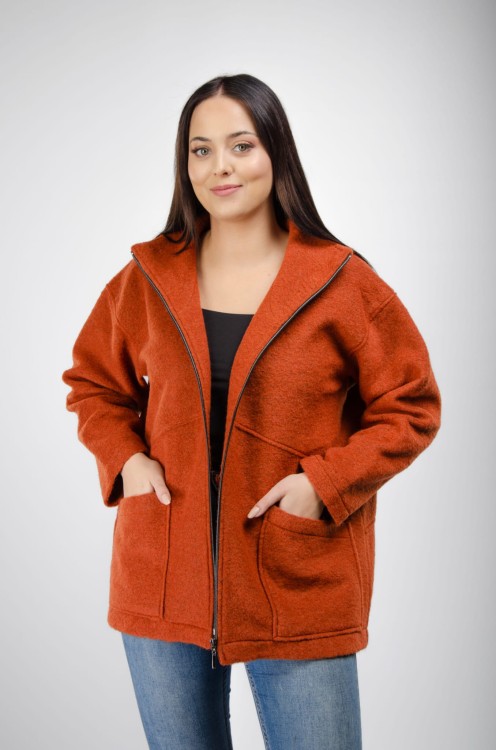 Maleni kurtka z wełny Triest ruda 2.jpg