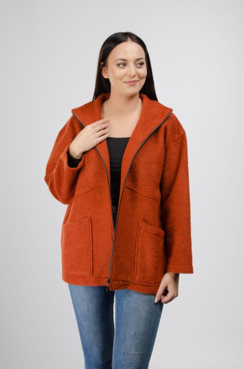 Maleni kurtka z wełny Triest ruda 4.jpg