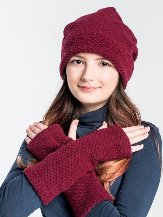 Maleni czapka Fantazja Winter bordo 3.jpg