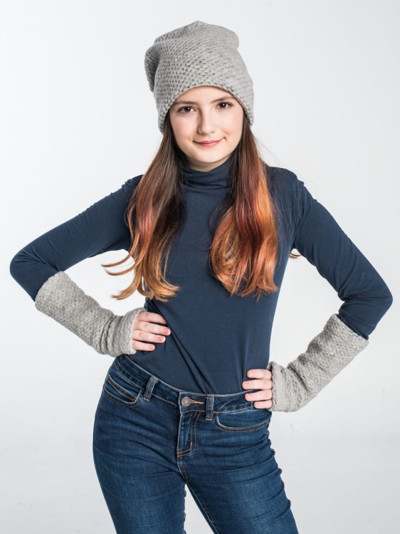 Maleni czapka wełniana Fantazja Winter szara 2.jpg