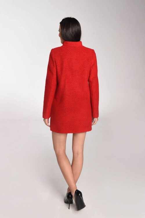 Maleni Kurtka wełniana Vera czerwona