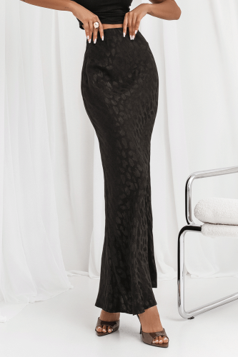 Długa spódnica KAMI w cętki-2 4352  | 1482-S