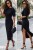 Czarna sukienka LEAH-1 4372  | 1353-34