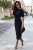 Czarna sukienka LEAH-7 4372  | 1353-34