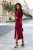 Bordowa sukienka LEAH-2 4373  | 1354-34