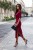 Bordowa sukienka LEAH-3 4373  | 1354-34