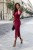 Bordowa sukienka LEAH-5 4373  | 1354-34