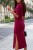 Bordowa sukienka LEAH-6 4373  | 1354-34