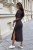 Sukienka LEAH CZEKOLADOWA-2 4376  | 1358-34