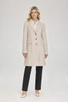 Elegancki płaszcz damski MEGI – beżowy