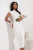 elegancka kremowa sukienka midi madeline dopasowana maleni
