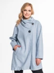 Kurtka damska z wełny 100% – błękitna parka Grace 