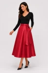 Elegancka spódnica damska GRACE - czerwona