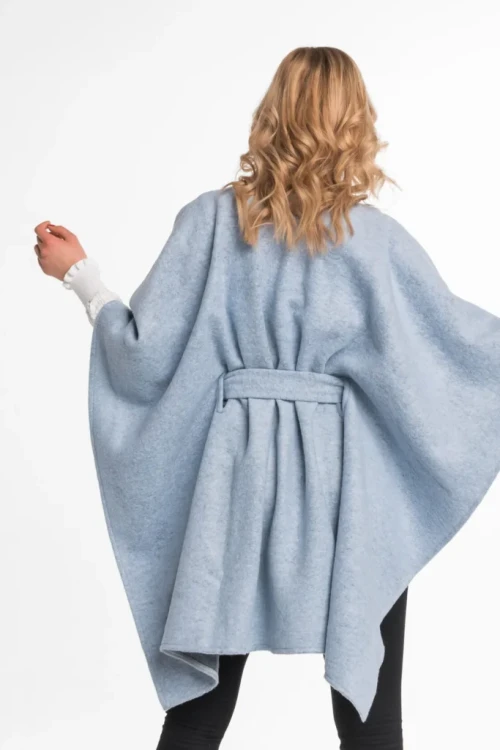 Maleni poncho Emerald błękitne