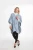Maleni poncho Emerald błękitne