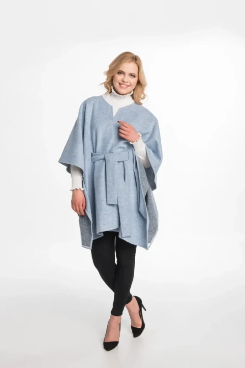 Maleni poncho Emerald błękitne