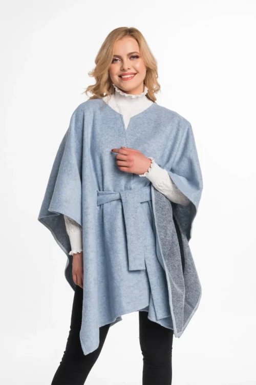 Maleni poncho Emerald błękitne
