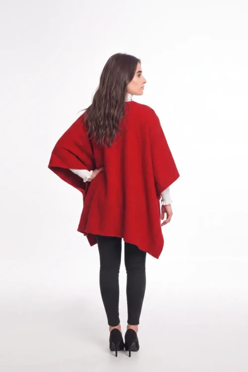 Maleni poncho emerald czerwone