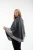 Maleni poncho Irma grafit