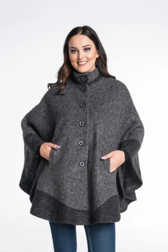 Maleni poncho szare