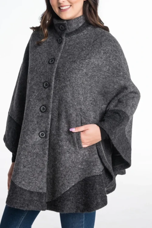 Maleni poncho szare