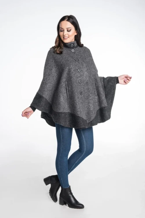 Maleni poncho szare