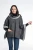 Grafitowe ponczo damskie oversize z 100% wełny – Greta Maleni (3).webp