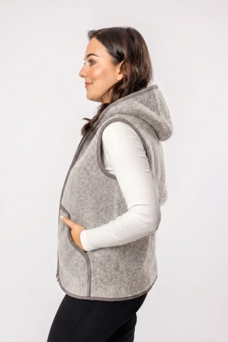 Wełniana kamizelka Simple szara Maleni (2).webp